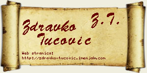 Zdravko Tucović vizit kartica